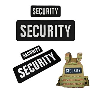 Bộ 2 Patch Dán SECURITY Chất Liệu Vải Thêu Hoặc Phản Quang