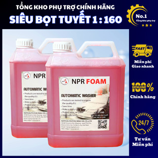  Nước rửa xe bọt tuyết - Dung dịch rửa xe ô tô xe máy siêu đậm đặc NPR chính hãng 4L pha 640L nước 