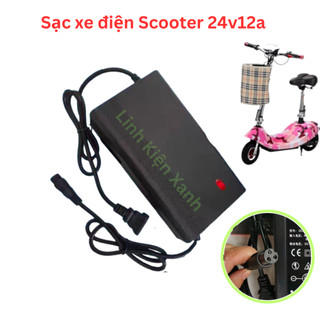 Bộ sạc xe điện mini E-Scooter 24V 12AH ( loại 8 inch và 10 inch )