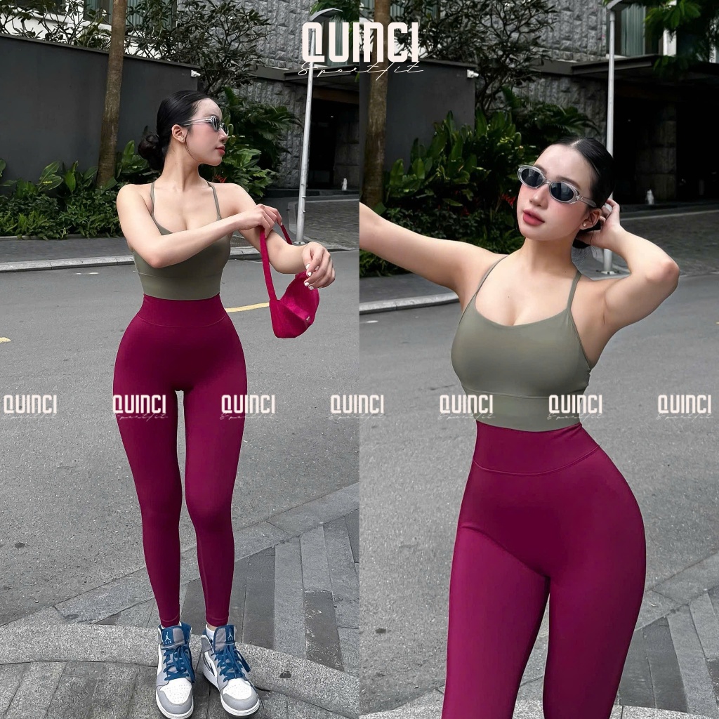 SET áo MIRI bra x Quần Legging PEACHY QUINCI