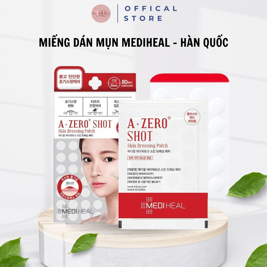Miếng dán mụn Mediheal Hàn quốc làm dịu nốt đỏ, gom cồi mụn