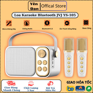 Loa Karaoke Bluetooth JVJ YS-105 , Kèm 2 Micro Không Dây, Âm Thanh Siêu Hay, Thiết Kế Sang Trọng Nhỏ Gọn