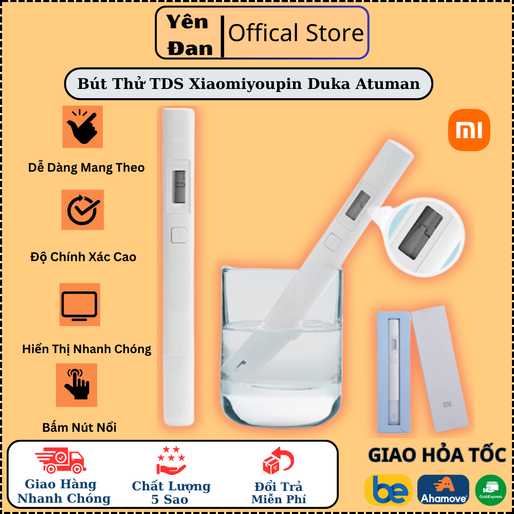 Bút Thử TDS Xiaomi Youpin Duka Atuman | Máy Đo Chất Rắn TDS Trong Nước, Kiểm Tra Nước Sạch Chính Xác