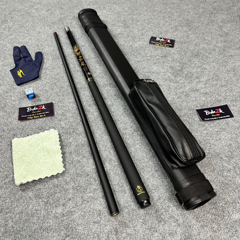  [ CƠ BiDA RỒNG 70% CARBON , GiÁ RẺ ] Gậy Bi A Rồng Phủ Carbon và Bao da , có Sỉ Lẻ