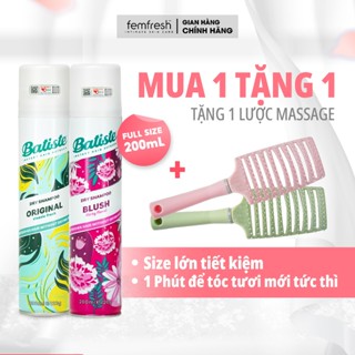   MUA 2 TẶNG 1  COMBO 2 CHAI DẦU GỘI KHÔ BATISTE #1 THẾ GIỚI GIÚP XỬ LÝ TÓC BẾT CHỈ TRONG 1 LẦN XỊT 