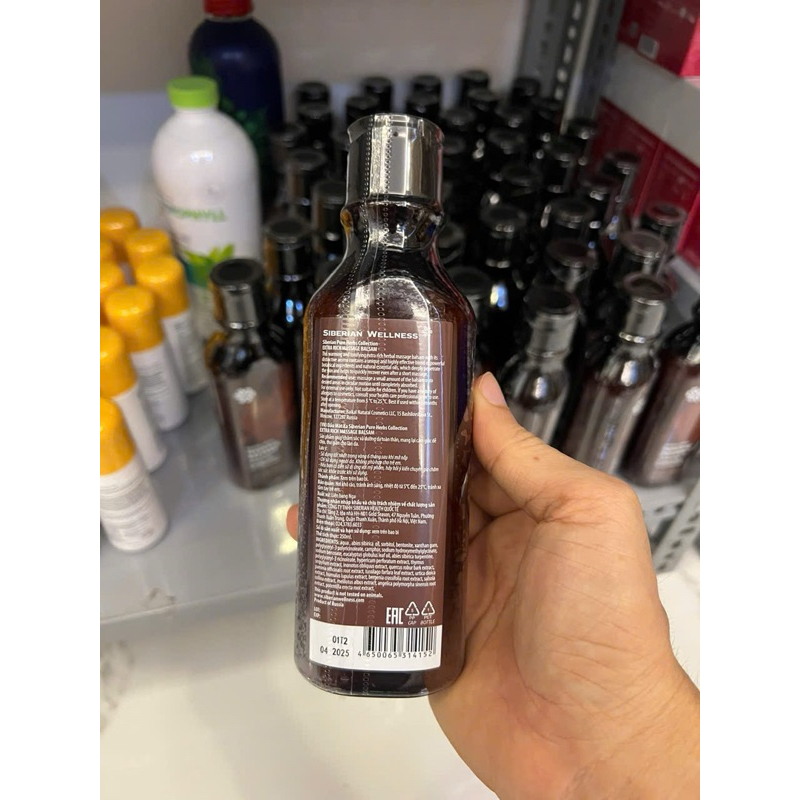 Dầu mát xa SIBERIAN Extra Rich Massage Balsam, Chăm sóc và dưỡng da toàn thân - chai 250 ml