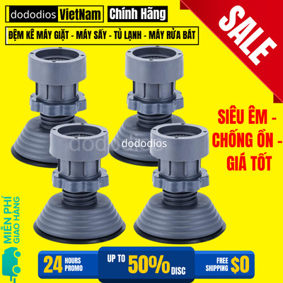 [Hàng Vn Xuất Khẩu] Bộ 4 Chân Kê Chống Rung Máy Giặt Chất Liệu Cao Su Cao Cấp - Chống Ồn Máy Giặt, Đế Kê Chân Bếp Ga