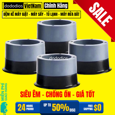 Chân Đế Máy Giặt Chất Liệu Nhựa Cao Su Chống Rung, Kê Cao Và Bảo Vệ Chân Kê Máy Giặt Tủ Lạnh, Đế Kê Chân Bếp Ga