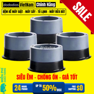 Chân Đế Máy Giặt Chất Liệu Nhựa Cao Su Chống Rung, Kê Cao Và Bảo Vệ Chân Kê Máy Giặt Tủ Lạnh, Đế Kê Chân Bếp Ga