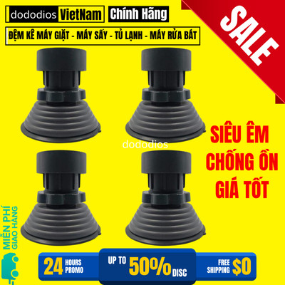 Chân Kê Máy Giặt Tủ Lạnh Tăng Giảm Chiều Cao, Chất Liệu Nhựa & Cao Su Chống Rung Hiệu Quả, Đế Kê Chân Bếp Ga