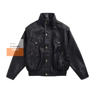  Áo da AzBrother COLLAR mới 2024 - Phong cách phi công cổ điển PILOT VINTAGE cho nam - Jacket 