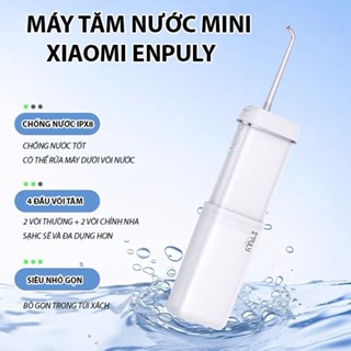 (CAO CẤP)  Máy tăm nước bỏ túi Xiaomi Enpuly cao cấp, chống nước, 4 đầu tăm, nhỏ gọn, Tăm nước bỏ túi mini