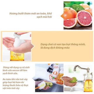 [CHÍNH HÃNG] Nước Rửa Bình Sữa Wesser Chai 500ml