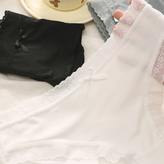 Quần Lót Nữ Su Lụa Siêu Mỏng Không lộ viền co giãn phối ren hoa thoáng mát gợi cảm MÃ 1271 | BigBuy360 - bigbuy360.vn