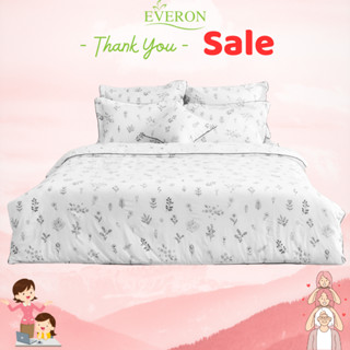 Drap ga chun chần Everon chính hãng hoa đen trắng vải Modal giảm giá EPM 21069