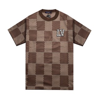 Áo thun Louis Vuitton đín đá, Áo LV dệt kim  cao cấp nam nữ