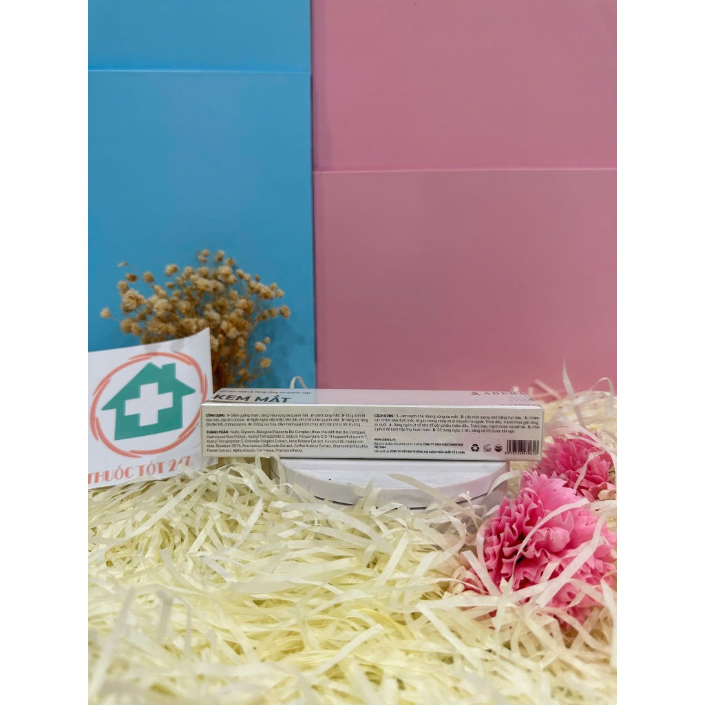 Kem thâm mắt Rena Abera giúp giảm thâm mắt, bọng mắt, nếp nhăn vùng mắt, làm cho vùng da mắt sáng mịn và đều màu 25g