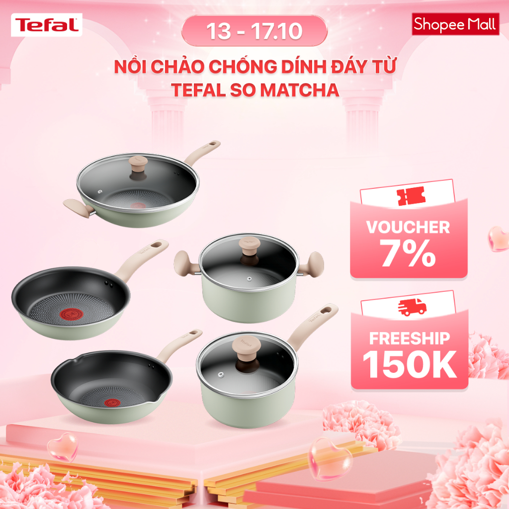 Nồi chảo chống dính đáy từ Tefal So Matcha