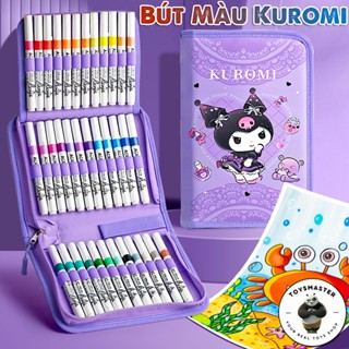 Bút Sơn Màu Acrylic Sanrio Kuromi Melody 24/36/48/60 Bút Màu Tô Màu Trên Mọi Chất Liệu DIY Vẽ Giày Vải Cho Bé Sáng Tạo