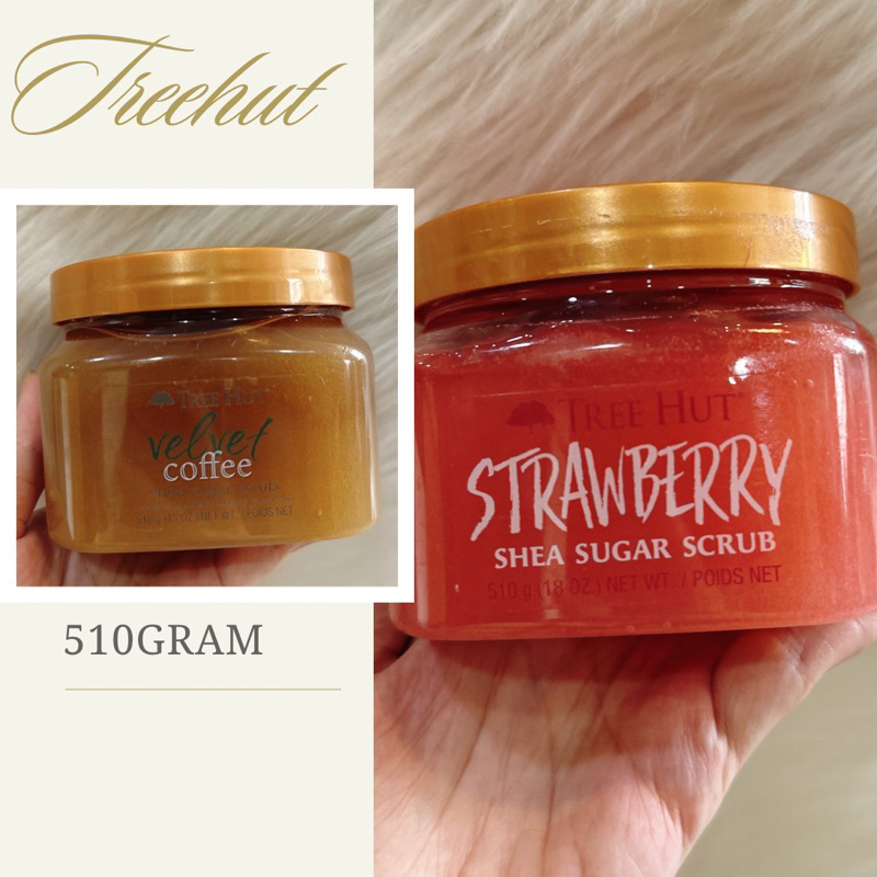 TREE HUT VELVET COFFEE | STRAWBERRY | SỮA TẮM DƯỠNG TRẮNG HATOMUG JAPAN