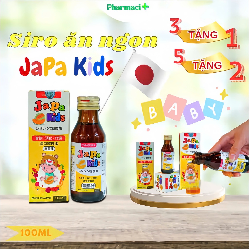 Siro Ăn Ngon Japa Kids Hỗ Trợ Trẻ Ăn Ngon Tăng Cường Đề Kháng Cân Bằng Hệ Vi Sinh Đường Ruột Cho Trẻ Chính Hãng
