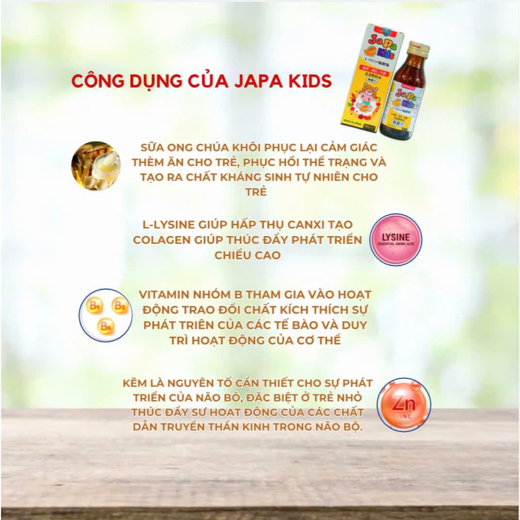 Siro Ăn Ngon Japa Kids Hỗ Trợ Trẻ Ăn Ngon Tăng Cường Đề Kháng Cân Bằng Hệ Vi Sinh Đường Ruột Cho Trẻ Chính Hãng