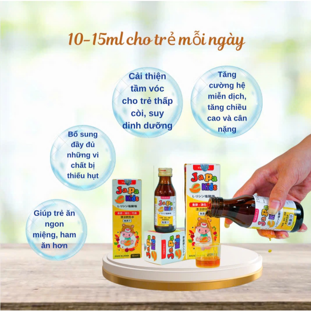 Siro Ăn Ngon Japa Kids Hỗ Trợ Trẻ Ăn Ngon Tăng Cường Đề Kháng Cân Bằng Hệ Vi Sinh Đường Ruột Cho Trẻ Chính Hãng