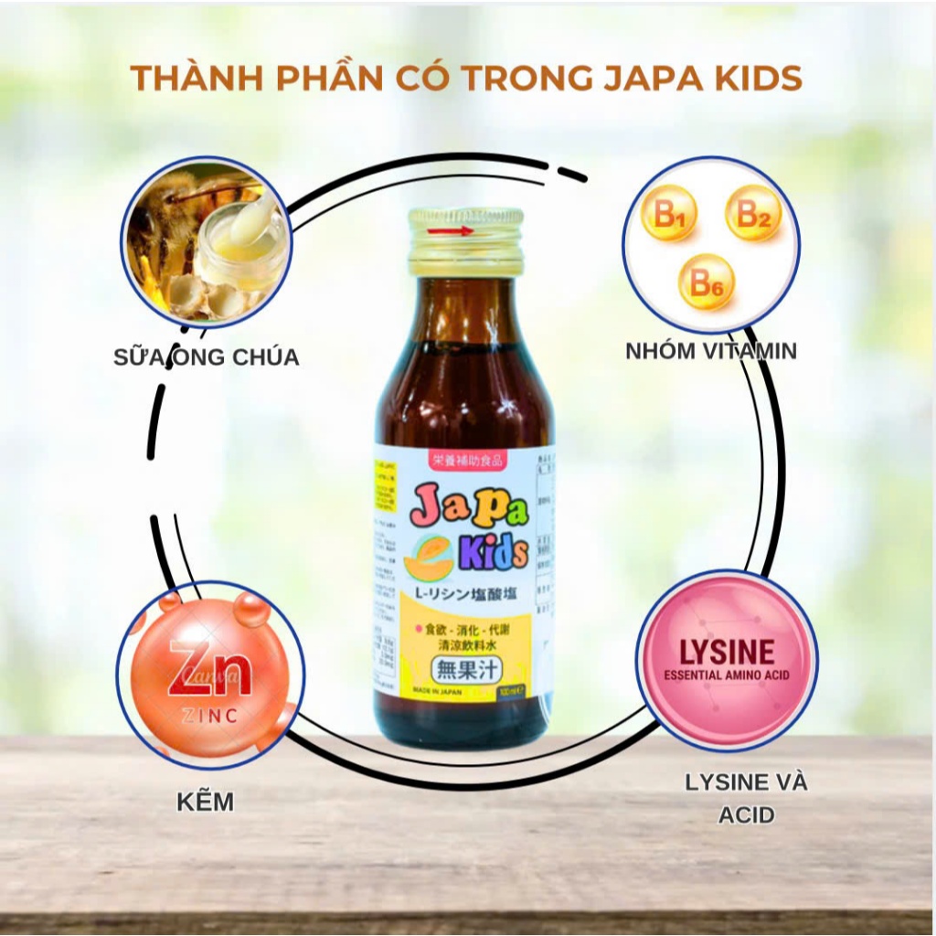 Siro Ăn Ngon Japa Kids Hỗ Trợ Trẻ Ăn Ngon Tăng Cường Đề Kháng Cân Bằng Hệ Vi Sinh Đường Ruột Cho Trẻ Chính Hãng