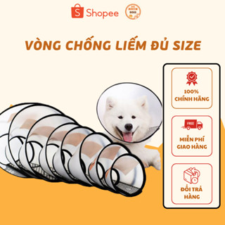 Vòng chống liếm cho chó mèo - vòng loa chụp cổ bảo vệ chống cắn cho thú cưng- DÙNG KHI CẦN TRÁNH LIÊM VÀO VẾT THƯƠNG