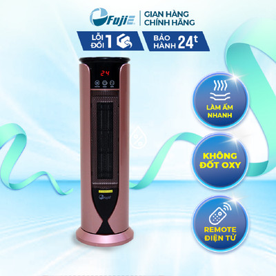 Quạt sưởi gốm Ceramic FujiE CH-1600RM Quạt sưởi ấm không phát sáng - Không khô da