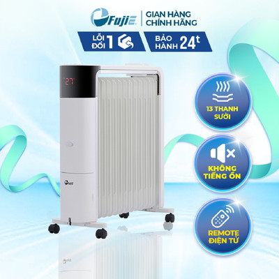 Máy sưởi dầu FujiE OFR7813 máy sưởi ấm 13 tấm sưởi công nghệ A.I thông minh - Bảo hành toàn quốc
