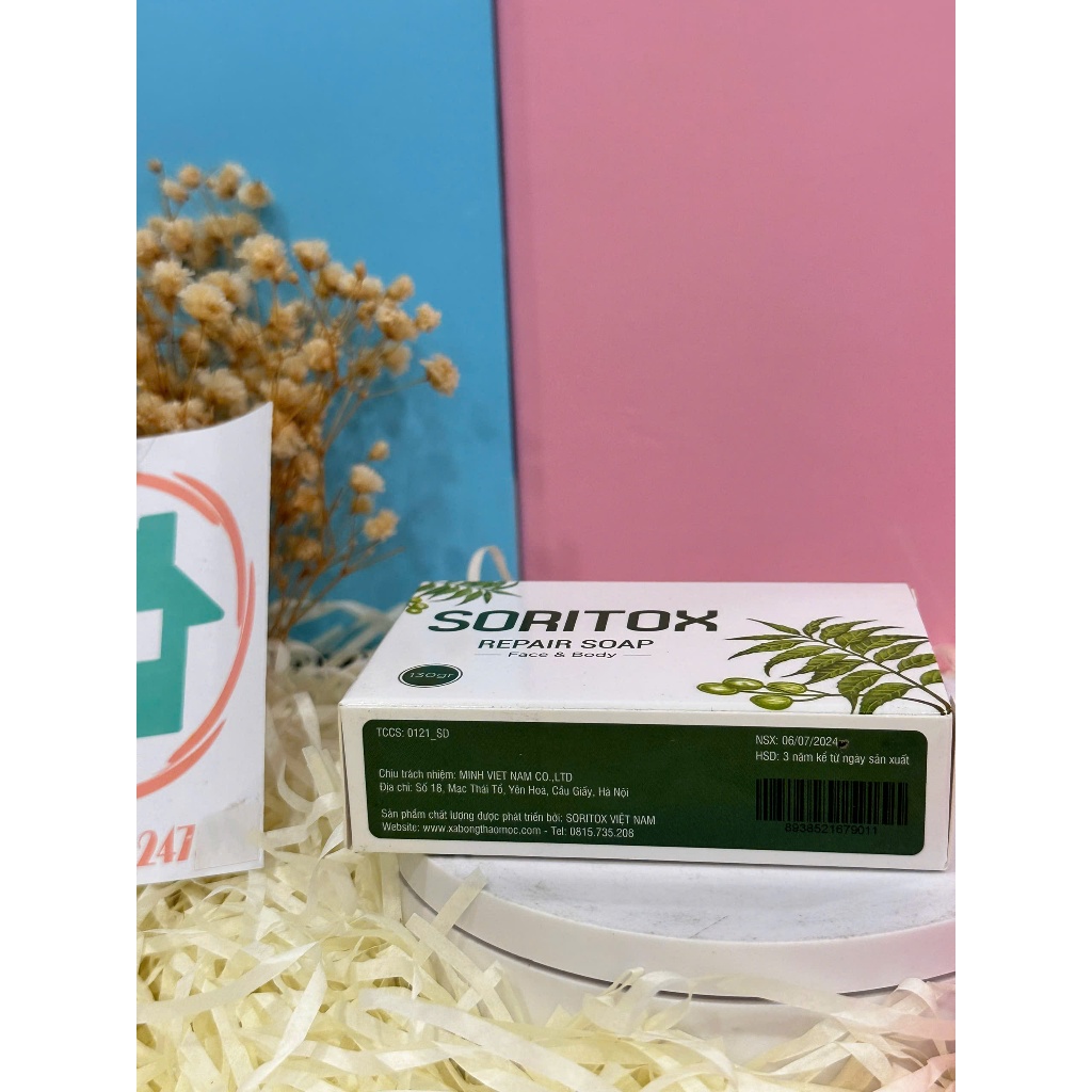Xà Bông SORITOX Repair Soap - Giúp Làm Sạch & Dưỡng Da Tự Nhiên- Hộp 130gr