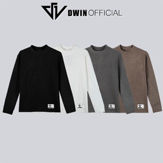 Áo giữ nhiệt nam dài tay Dwin chất lông thỏ thun cao cổ co giãn lót nỉ 2 mặt local brand 2.0