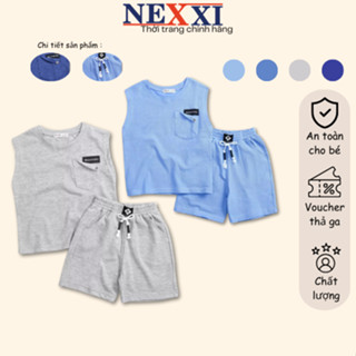 Bộ Thun Sát Nách Túi Gấp Brian Kèm Quần Đùi  Bé Trai Nexxi