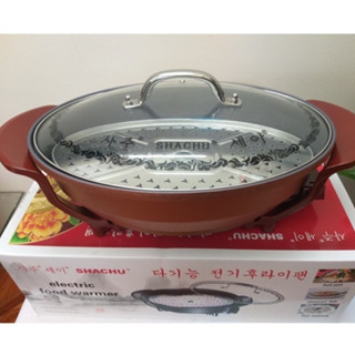 Chảo Lẩu Điện Đa Năng Shachu chuẩn cao cấp , Chảo Điện Đa Năng Shachu Ăn Lẩu Nấu Canh Đa Năng
