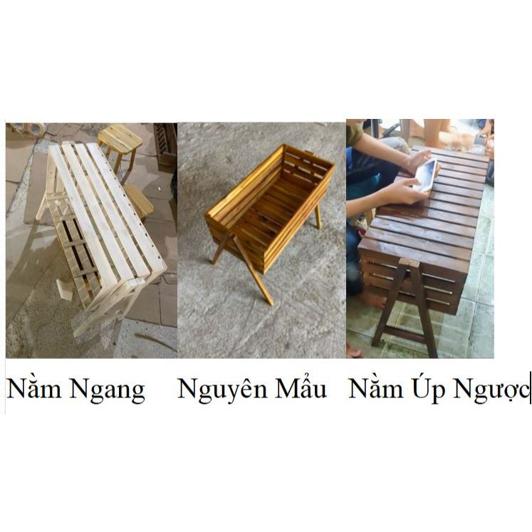 Kệ Hộp Cao To 30 x 60 x 50cm cao màu TEAK