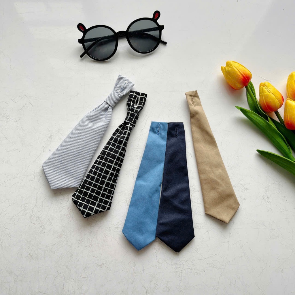 Cà vạt cài áo sơ mi cho bé trai nhiều màu dễ thương, phong cách