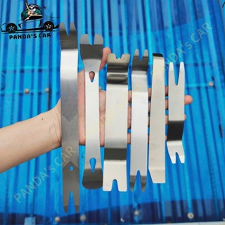 Bộ dụng cụ 6 thanh THÉP KHÔNG GỈ cậy chốt nở nhựa Taplo, Tapbi cửa, nội thất xe