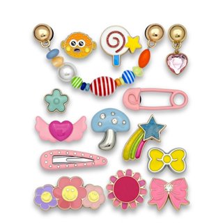 Charm Jibbitz gắn dép Crocs bằng Kim Loại hoạt hình dễ thương