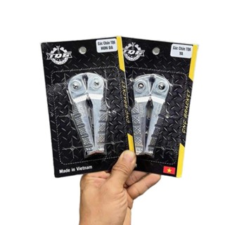 Gác chân nhôm sau TQ6 nguyên khối lắp đặt nhiều dòng xe v2