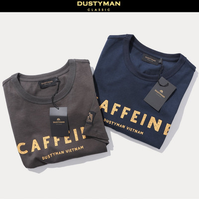 Áo Thun Nam In Hình Cổ Điển Caffeine DUSTYMAN - Vải Cotton - Form Regular Fit