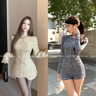 (SẴN) TKLIHN Váy dạ ulzzang ôm body SANG CHẢNH phong cách JENNIE SEXY 2024 Set váy dạ ôm body phong cách Tiểu Thu SANG