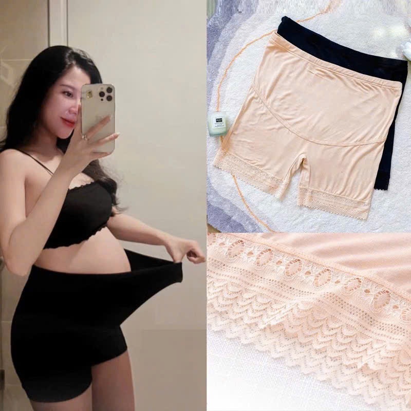 Quần bầu mặc trong váy chất liệu cotton mềm mại
