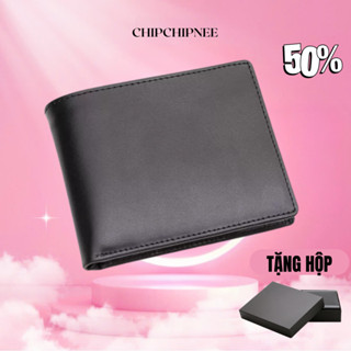 Ví Nam Da Bò Thật Cao Cấp | Bóp Da Nam Tặng Kèm Hộp chipchipnee | TRONBO
