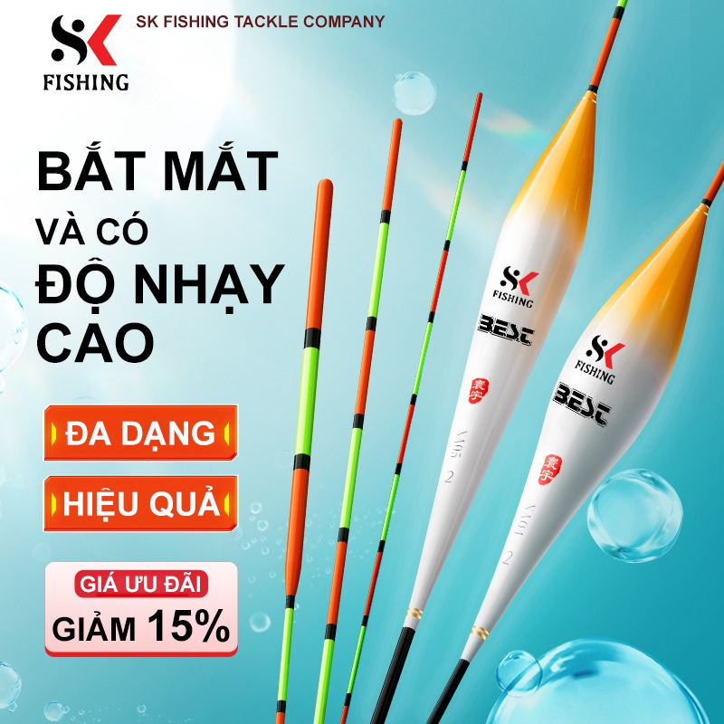 Phao câu đài BEST - SK FISHING chất liệu Nano cao cấp chuyên dụng câu cá toàn diện