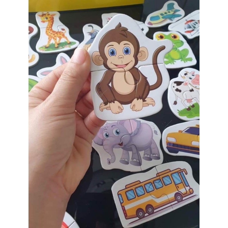 Bộ ghép hình 2 mảnh 72 puzzle cho bé