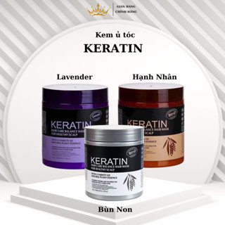 Kem Ủ Tóc KERATIN COLLAGEN 1000ML LAVENDER BRAZIL NUT - Ủ Hấp Tóc Cung Cấp Dưỡng Chất KERATIN