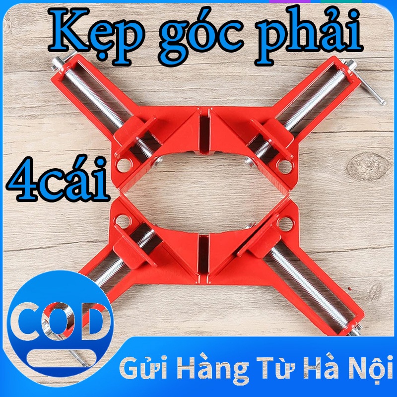 Bộ 4 ê tô vuông góc mini 90 độ,Dụng cụ cầm tay chế biến gỗ DIY,Kẹp góc phải