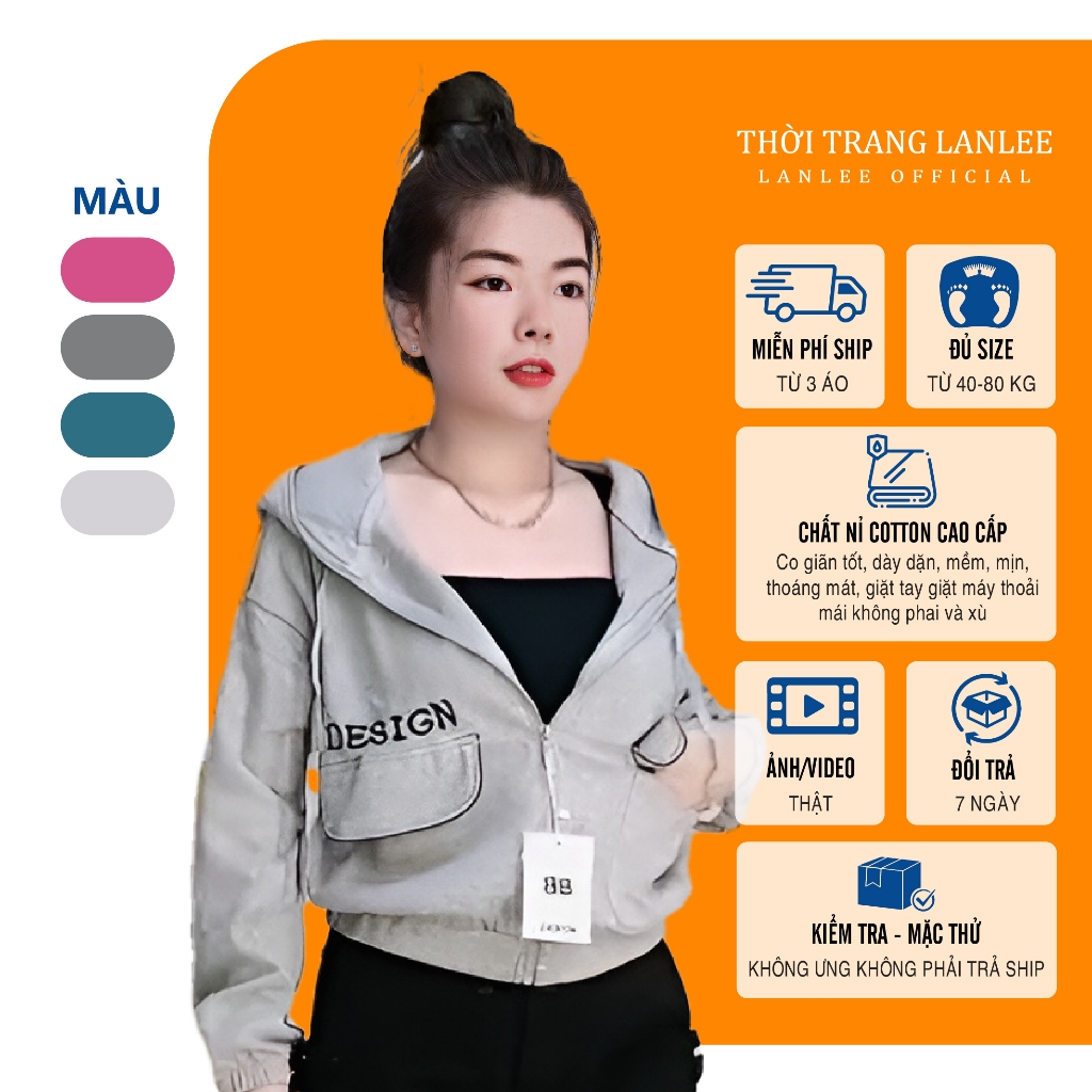 Áo Chống Nắng Nữ 𝗟𝗮𝗻𝗹𝗲𝗲 𝗙𝗮𝘀𝗵𝗶𝗼𝗻 Mã J