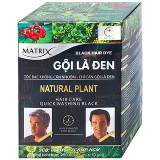 [Bán lẻ từng gói] Dầu gội nhuộm tóc Gội Là Đen Matrix - 25ml/gói